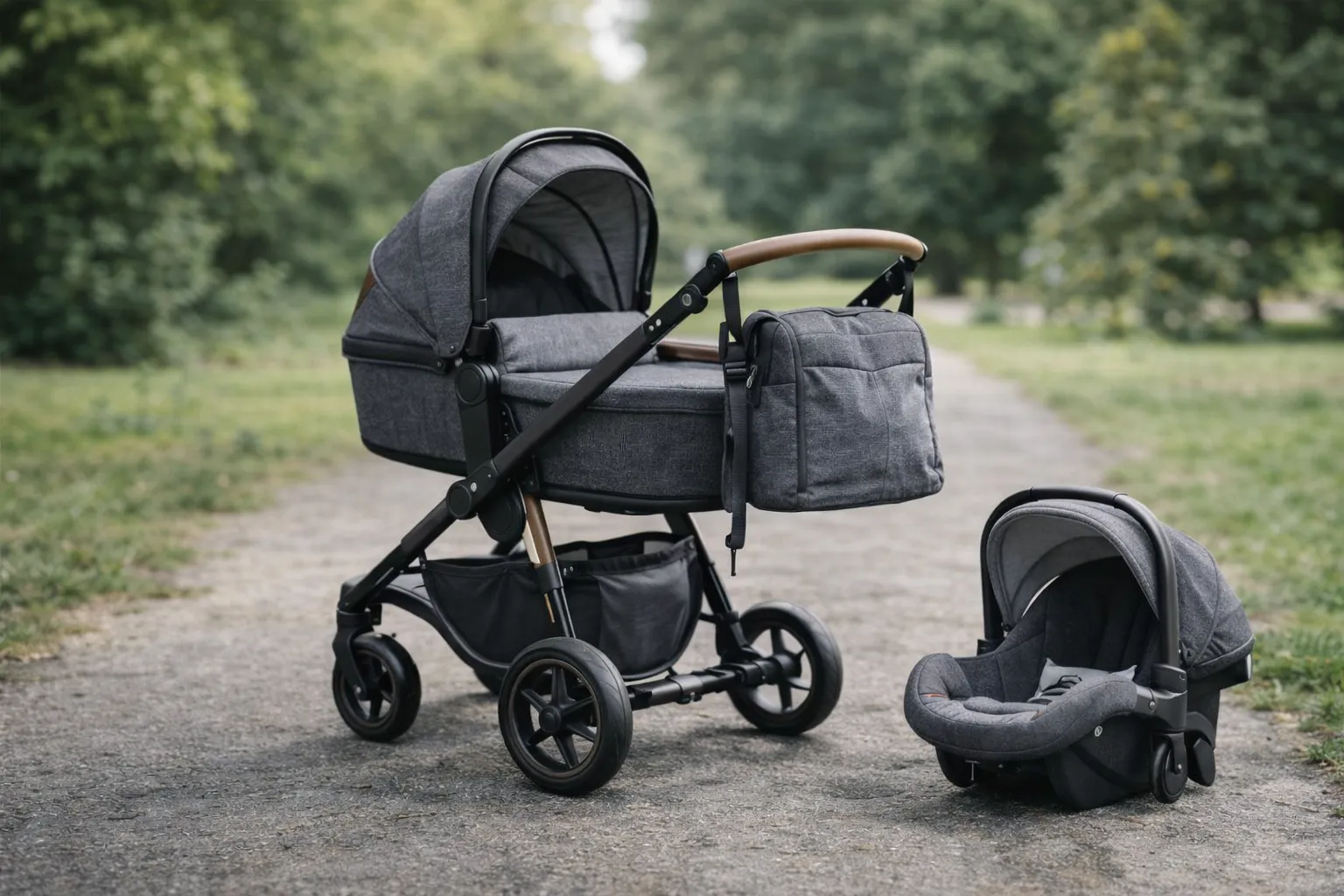 Cărucior copii 3 în 1 – stare excelentă