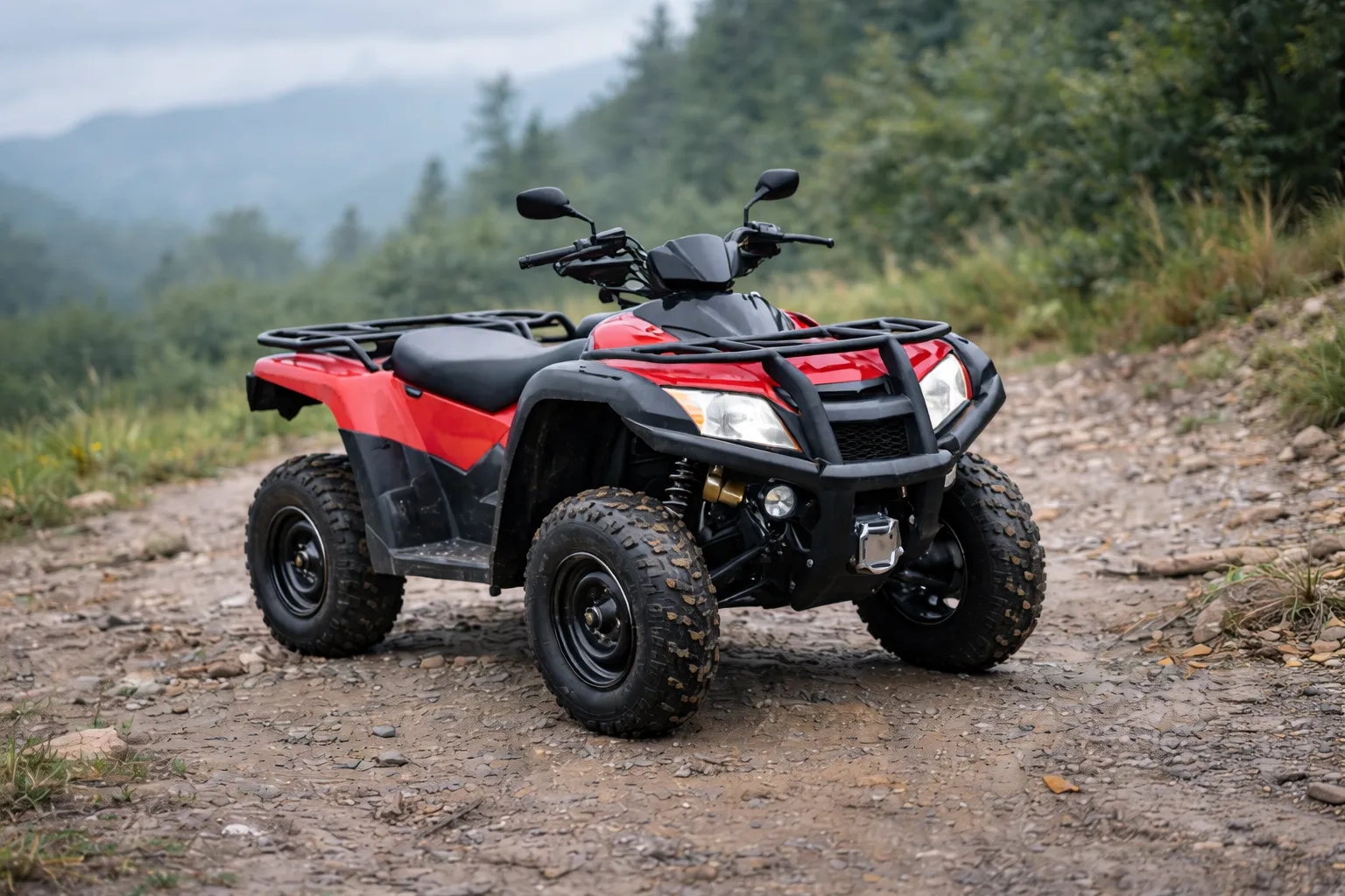 ATV 4x4 puternic pentru teren accidentat